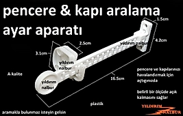 PİMAPEN PENCERE VE KAPI HAVALANDIRMA AÇIKLIK AYAR YAPMA APARATI KADEMELİ PLASTİK