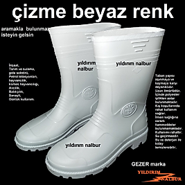 BEYAZ RENK ÇİZME TARIM ÇİZMESİ GIDA SAĞLIK BOT HAYVANCILIK ÇİZME HASTANE GIDA BEYAZ ÇİZME