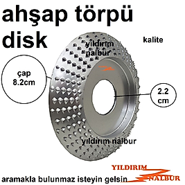 AĞAÇ TÖRPÜSÜ 8CM DİSK TİPİ AHŞAP TÖRPÜ KAFA AVUÇ TAŞLAMA