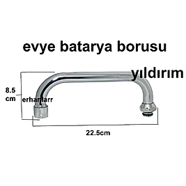 EVYE BATARYA BORUSU DUVARDAN MUTFAK BATARYASI İÇİN UZUN