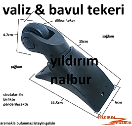 VALİZ TEKERİ SAĞ SOL ÇİFT GÖNDERİLECEK BAVUL TEKERİ DİK TEKER