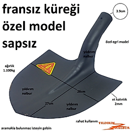 FRANSIZ KÜREĞİ YAPARLAR TOPRAK BEL KÜREK YAPARLAR FRANSIZ MODEL TİP SAĞLAM ÇELİK