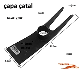 BAHÇE ÇAPASI ÇATAL ÇAPA DOMATES ÇAPA ÇELİK TOPRAK KAZMA TARLA ÇAPASI