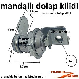 DOLAP KİLİDİ ANAHTARSIZ KENDİNDEN HALKALI ELBİSE DOLAP KİLİDİ