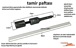 SU TESİSATI TAMİR PAFTASI DELİK KAPATMA PLASTİK SU BORUSU
