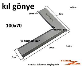 KIL GÖNYE 100X70 ÇELİK GÖNYE MİNİ GÖNYE TORNA GÖNYE