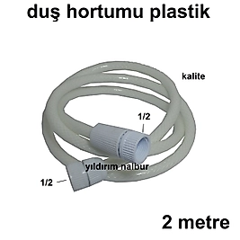 DUŞ HORTUMU 2MT PLASTİK İHLAS HORTUM BANYO BATARYA HORTUMU UZUNN