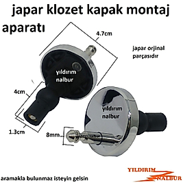 JAPAR KLOZET KAPAK MONTAJ VİDASI AMATİSÖRLÜ KAPAK VİDASI BAĞLAMA