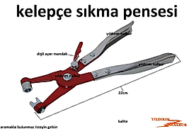 KELEPÇE SIKMA PENSESİ DİŞLİ AYAR MANDALLI KLİPS PENSESİ