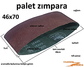 PALET ZIMPARA 46X70 TANK ZIMPARASI 40.60.80.120 AHŞAP ZIMPARA