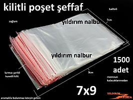 KİLİTLİ POŞET KİLİTLİ TORBA 7X9 1500 AD KALİTE SAĞLAM