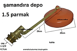 DEPO ŞAMANDIRASI 1-1/2 DEPO FLATÖRÜ 1.5PARMAK TOPLU KALİTE BÜYÜK BOY