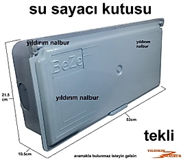 SU SAYACI PANOSU SU SAATİ KUTUSU TEKLİ MODEL PLASTİK