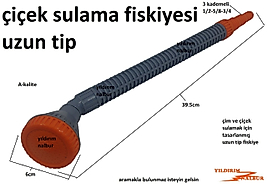 BAHÇE SULAMA FİSKİYESİ UZUN TİP ÇİÇEK SULAMA ÇİM SULAMA