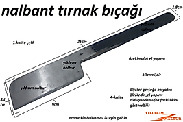 NALBANT TIRNAK BIÇAĞI HAYVAN TIRNAK KESME ÇAKISI DÖVME ÇELİK BÜYÜK BAŞ HAYVAN TIRNAK BIÇAĞI