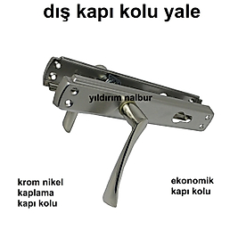 KAPI KOLU NİKEL SATEN YALE DAİRE KAPISI DIŞ KAPI KOLU