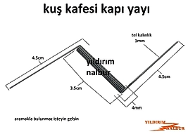 KUŞ KAFESİ KAPI YAYI KAPAN KAPI YAYI KAFES PENCERE YAY