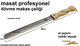 MASAT MAKAS ÇELİĞİ DÖVME BIÇAK BİLEME PROFESYONEL KASAP BIÇAK TAŞI