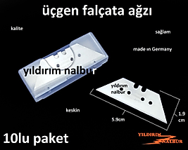 FALÇATA AĞZI FALÇATA MAKET BIÇAĞI ÜÇGEN FALÇATA AĞZI