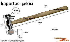 KAPORTACI ÇEKİÇ KAPORTACI ÇEKİCİ OVAL KAFA YUVARLAK BAŞ