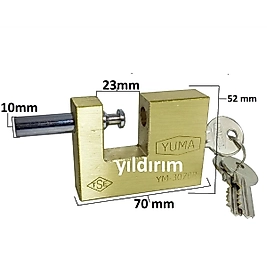 YUMA ASMA KİLİT KAYAR MİLLİ KALİTELİ 70LIK KALİT