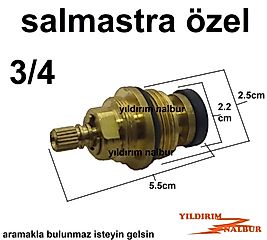ÖZEL SALMASTRA 3/4 GENİŞ TİP PRİNÇ SALMASTRA ŞİŞMAN