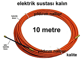 ELEKTRİK SUSTASI KALİTE 4MM 10 METRE KANAL SUSTASI