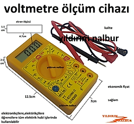 VOLTMETRE DİJİTAL ELEKTRİK ÖLÇER UYGUN FİYAT AMPER ÖLÇER VOLT ÖLÇER