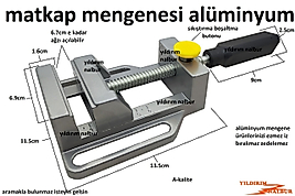 MATKAP MENGENESİ ALÜMİNYUM BOŞALTMA DÜĞMELİ HASSAS MASA MENGENE