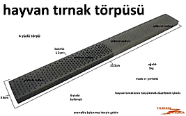HAYVAN TIRNAK TÖRPÜSÜ 4 YÜZLÜ EL TÖRPÜ KALIN İNCE DİŞ PORTEKİZ TOYNAK TÖRPÜSÜ HAYVAN TIRNAK