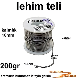 LEHİM TELİ KALİTELİ LEYİM 200GR 1.6MM KALIN HAVYA KAYNAK TELİ