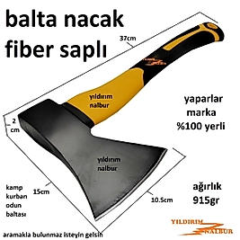 BALTA NACAK FİBER SAP ODUNCU KURBAN BALTASI KEMİK KIRMA AĞAÇ KESME KÖMÜR KIRMA