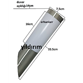 BAHÇE AYDINLATMA ARMATÜRÜ KLAUS EĞRİ TİP 1.KALİT