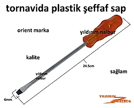 TORNAVİDA DÜZ 6X150 ORİENT DÜZ TORNAVİDA BÜYÜK