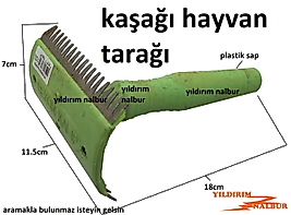 KAŞAĞI HAYVAN KAŞIMA HAYVAN TARAMA PLASTİK UZUN TARAMA APARATI TIMAR ETME