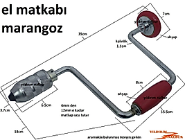 MARANGOZ MANUEL EL MATKAPI 4-12 MATKABI AŞHAP SAP ELLE ÇEVİRMELİ
