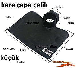 BAHÇE ÇAPASI KARE ÇAPA KARIK AÇMA BEL ÇAPA ÇELİK TOPRAK KAZMA TARLA ÇAPASI