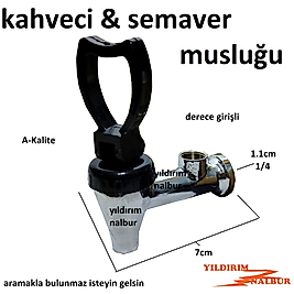 KAHVECİ SEMAVER 1/4 MUSLUĞU DERECE GİRİŞLİ SEMAVER ÇAY MUSLUK