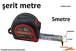 ŞERİT METRE 5 METRE USTA METRESİ 5X25 SAĞLAM ÖLÇÜM METRESİ
