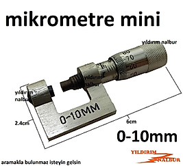 MİKROMETRE 0-10MM KUMPAS MİKRO METRE HASSAS ÖLÇÜM ALETİ EKONOMİK