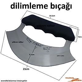 BÜYÜK BOY DİLİMLEME EZME BIÇAĞI PLASTİK SAPLI PİZZA KESME BÖREK KESME BIÇAĞI GENİŞ MODEL