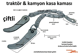 TRAKTÖR KASA KAMASI ÇİFTLİ KAMYON KASA KANCASI KASA KAZIK SAPLAMA ÇİFT KANCA