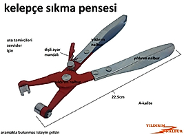 KELEPÇE SIKMA PENSESİ KLİPS PENSE OTO RADYATÖR KELEPÇE PENSESİ