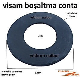 VİSAM REZERVUAR İÇ TAKIM CONTASI GENİŞ BOŞALTMA CONTASI SİYAH