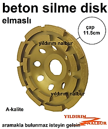 BETON SİLME DİSK SARI ELMASLI TAŞ SİLME APARATI