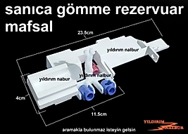 SANICA GÖMME REZERVUAR MAFSAL TAKIMI BÜYÜK 3 LÜ MODEL UZUN TİP
