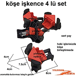 4 ADET KÖŞE İŞKENCE SET PLASTİK MENGENE SETİ KUVETLİ