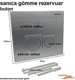SANİCA GÖMME REZERVUAR BUTON DÜĞMESİ YUVARLAK MODEL SANICA DÜĞME
