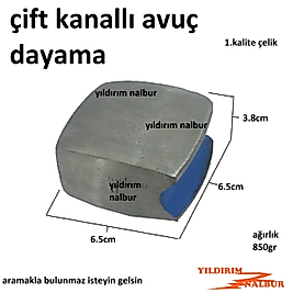 ÇİFT KANALLI AVUÇ DAYAMA ÇELİK BÜYÜK AVUÇ İÇİ ÇELİK DÜZELTME ÇELİK