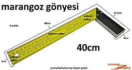 MARANGOZ GÖNYE 40CM CETVEL KÖŞE GÖNYE 40 LIK SARI